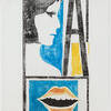 Teresa Burga, La boca, 1968 Xilografía sobre papel Foto: Juan Pablo Murrugarra