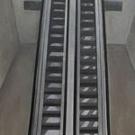 Reflejo sobre escalera