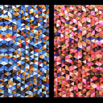 Fractal Blue & Pink